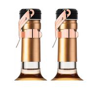 (each 2pcs, gold and rosegold) Champagne & Wine Bottle Stoppers With Food Grade Silicone For Wine/champagne/cava/prosecco/sparkling