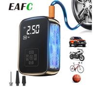 EAFC 150PSI Inflador de neumáticos compresor de aire portátil bomba de aire inalámbrica neumáticos bomba de aire con luz LED inflador eléctrico de bola de neumáticos