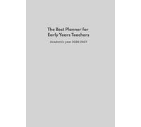 Early Years Teacher Planner 2026-27 / larger size paperback 7 x 10" / Academic calendar for Reception, Kindergarten, Nursery, Pre-school, Early Education teacher / Teacher gift / Color - Dove Grey
