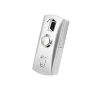EaseSunny Botón pulsador de puerta de acero inoxidable, interruptor de salida de marco estrecho, liberación montada en superficie, elegante diseño de metal para oficina, hotel, sistemas de seguridad