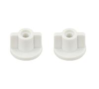 EaseSunny Kit de fijación de asiento de inodoro, kit de reparación de tapa de inodoro, tuercas traseras de rosca de 6 mm, cierres de repuesto de plástico blanco, accesorios de montaje inferior seguros