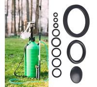 EaseSunny Paquete de 10 anillos de sellado de goma para pulverizador de jardín de 3/5/8 L, juntas de repuesto negras inodoras para accesorios de rociadores a presión