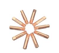 EaseSunny Puntas de soldadura de cobre, boquilla de soldadura MIG, punta de contacto de 1,0 mm, para linterna MB15 15AK, alta conductividad, resistente al desgaste, paquete de 10