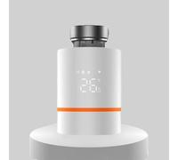 EaseSunny Termostato inteligente, válvula de radiador, controlador de calefacción, regulador de temperatura, bloqueo infantil, protección contra heladas, pantalla ajustable, ahorro de energía, blanco