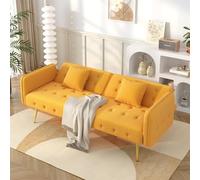 Easexcy Sofá cama de 2 plazas multifuncional de 178 cm, con respaldo ajustable, funda de terciopelo suave y gran área para dormir