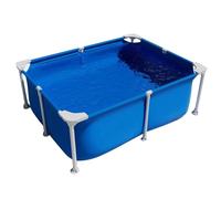 Easnuroz Piscina De Acero Pro Pool 120-300cm Piscina Exterior Rectangular Metal Frame Piscina Al Aire Libre para Estudiantes Y Adultos Piscina Infantil Grande(150 * 105 * 45cm)