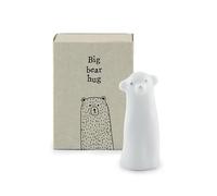 East of India Mini caja de cerillas de porcelana - Big Bear Hug: adorable regalo de recuerdo, encantadora caja de porcelana con mensaje conmovedor, perfecta para expresar amor y comodidad