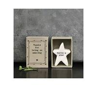 East of India Mini Matchbox Star Gracias por ser Tan increíble Regalo de Recuerdo, pequeño Regalo para un Amigo, Familia o ser Querido | Buzón de Regalo
