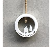 East of India Percha de porcelana, no Words Just Hugs, decoración del hogar, recuerdo de amistad, regalo pensando en ti