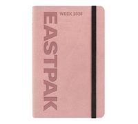 Eastpak - Agenda 2026 oficial Eastpak, agenda semanal de 12 meses Midi, planificador semanal con 192 páginas, elástico, bolsillo para todo, marcapáginas, calendario 2026 y 2027, formato 9 x 14 cm