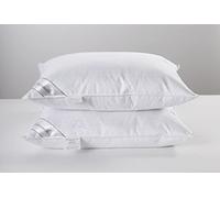Eastwarmth Par de almohadas de plumón de ganso natural y plumas, juego de 2 almohadas suaves 100% algodón suave, tamaño King de 20 x 36 pulgadas