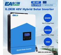 EASUN 6.2KW inversor Solar híbrido 48V MPPT inversor fotovoltaico sinusoidal puro PV 6500W 500VDC controlador de carga Solar incorporado 120A SMH-III-6.2KW-WiFi