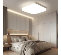 EASY EAGLE Plafon LED Techo Cuadrada, 23CM 36W 4000K 3240LM | Blanco Neutro Lámpara de Techo LED Luz para Baño Cocina Sala de Estar Dormitorio Pasillo Oficina