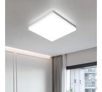 EASY EAGLE Plafon LED Techo Cuadrado 24W, Lampara Downlight Panel Superficie 4000K, 2400LM Plafones Luz Moderna Delgada para Dormitorio Sala de Estar Cocina Balcón Pasillo Oficina, Ø18CM