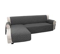 Easy-Going Funda de sofá Modular en Forma de L, Funda Reversible para sofá, Funda Protectora de Muebles para Mascotas, Perros, Gatos (Grande, Gris Oscuro)