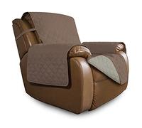 Easy-Going Funda Reversible sobredimensionada para sofá reclinable para Sala de Estar, Resistente al Agua, Protector de Muebles con Correas elásticas, para Mascotas y Perros (sillón reclinable