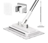 Easy Mop No Touch, kit de herramientas de limpieza, 2 paños reutilizables, Zero Touch Mini, accesorio de cocina y baño, piso de sala de estar, mopa de azulejos de madera dura para suelos laminados y