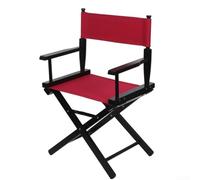 EasyByMall 1 juego de fundas de sillas plegables de directores, sillas de director, sillas de club, fundas de asiento de lona, para silla de director (rojo)