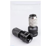EasyByMall Adaptador de llave de impacto eléctrica de acero al carbono de 1/2 a 1/4 con funda de resorte telescópica para aplicaciones de alto par