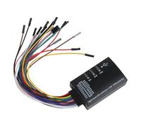 EasyByMall Analizador lógico USB de 16 canales, frecuencia de muestreo de 100 MSa/s, compatible con protocolos SPI UART CAN JTAG compatibles con software LOGIC2