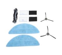 EasyByMall Piezas de repuesto para Cecotec Conga Y70, cepillo lateral, paño de fregona, juego de filtro, kit de limpieza de alta eficiencia, juego