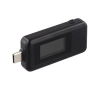 EasyByMall Probador de energía USB-C digital bidireccional medidor de corriente de voltaje con pantalla IPS de 0.96 pulgadas para análisis de protocolo de carga rápida QC2.0 QC3.0 PD