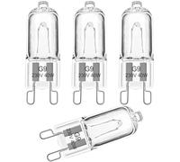 EASYIVY Bombilla Halógena G9 para Horno 40W, 230V Lampara Horno G9 300 °C Tolerante al Calor para AEG/Neff/Whirlpool/Smeg/Bosch y Microondas, paquete de 4