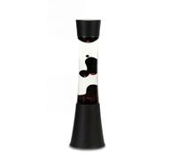 Easylight Lámpara de lava SANDRO Design negra y morada con interruptor, 39,5 cm de altura, G9, lámpara de mesa retro, habitación juvenil