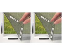 EASYmaxx Mosquitera para ventanas con Magic Click | Cortada individualmente a medida para todas las ventanas de hasta 150x130 cm | Fácil instalación con 12 imanes - sin taladrar ni atornillar [Negro]