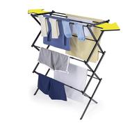 EASYmaxx Tendedero telescópico 1200 | Perchero de 12 m de Longitud de Secado | Lavadora Extensible a Aprox. 108 cm de Ancho | Tendedero para Camisas, Pantalones, Toallas y demás | Secadora sin