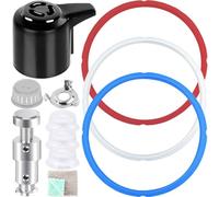 EATBALE Piezas de repuesto Anillo de sellado Válvula de liberación de vapor Válvula flotador Tapa antibloqueo para Instant Pot Duo 3/5 / 6 QT, Duo Plus 3/6 QT Ollas a Presión Junta de la válvula