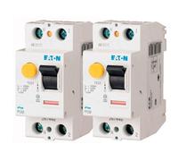 EATON 267444 PFGM-40/2/003 - INTERRUPTOR DIFERENCIAL - BLANCO - MANETA NEGRO - 2 polos/40 A/30 MA - TIPO A - Conexión de tornillo - 2 interruptores