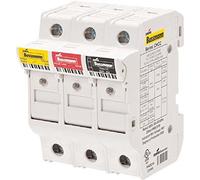 EATON CHPV2IU Portafusibles, Baja Tensión, 32 A, DC 1000 V, 10 x 38 mm, GPV, 2P, UL, IEC, indicador, Montaje en Riel DIN, Caja de 6