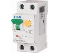 Eaton Electric GmbH, interruptor combinado de protección contra sobrecorriente y fuga a tierra, modelo C 6A, 1 polo + neutro, 30mA, serie PXK-C6 (referencia: 236961)