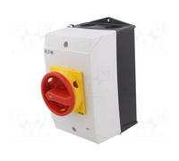 EATON T3-3-8342/I2/SVB 207208: Interruptor principal de 32A, montaje en superficie, 6 polos, con función de parada de emergencia