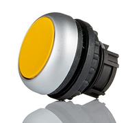Eaton Pulsador M22-D-Y, Rasante, Retorno, Amarillo, 3.0 cm x 3.0 cm x 3.0 cm, Caja de 10