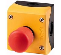 EATON M22-PV/KC02/IY NOT- 216524. Botón HALT/AUS (parar/apagar) de 38 mm de diámetro, entrada frontal, sin indicador. 2Ö