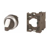 Eaton Selector M22-WRK/K10, 2 posiciones, enclavamiento y contacto auxiliar, 1C, caja de 5