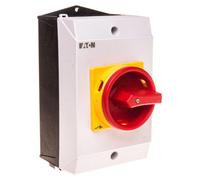 EATON P1-32/I2/SVB/N 207319: Interruptor principal de 32A, montaje en superficie, 3 polos + neutro, con función de parada de emergencia