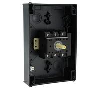 Eaton P3-63/I4-SI/HI11, Interruptor rotatorio, 2P, Gris, Rojo, IP65, -25 - 40 °C