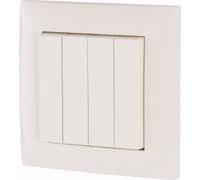 Eaton Power Quality, sistema para el hogar inteligente xComfort, panel de control inalámbrico de 4 teclas, completo, 55 mm (173413)