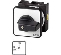 Eaton Interruptor T0-1-8200/E On-Off, 1 polo, 20 A, 90°, montaje empotrado, 4.8 x 4.8 x 7.6 cm
