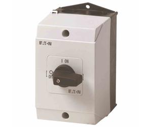 EATON T0-2-1/I1, interruptor de encendido/apagado, modelo 207081, 3 polos, 20A, ángulo de giro de 90°, para montaje en panel, referencia 207081