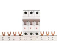 EATON Z-GV-16/3P-3TE 271064. Barra de conexión trifásica, 16 mm², con terminal de horquilla, 1 metro. Código: 271064