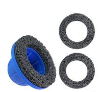 Eawfgtuw Herramienta de cepillo de limpieza de 150 mm con taza de molienda, disco abrasivo de carburo de silicio para limpieza de llantas de coche, eliminación de óxido para herramienta eléctrica de