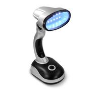 Eaxus®️ Lámpara de escritorio LED - wireless lámpara de mesa inalámbrica, luz diurna plateada