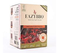 EAZYBBQ Carbón de Encina para Barbacoa con Caja Autoencendido 1.6 Kilogramos