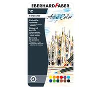 Eberhard Faber 516112 - Estuche de lápices de color Artist Color, 12 lápices de color en estuche metálico