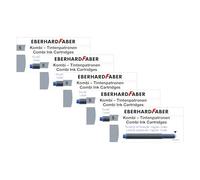 EBERHARD FABER - Cartuchos de tinta combinados azul real, 25 unidades