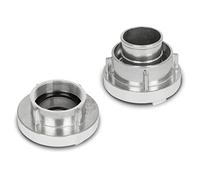 EBERTH Acoplamiento fijo y acoplamiento de aspiración de 2 pulgadas, 2 piezas, acoplamiento de manguera Storz, diámetro de rosca interior de 59 mm, diámetro exterior de la boquilla de 52 mm, aluminio